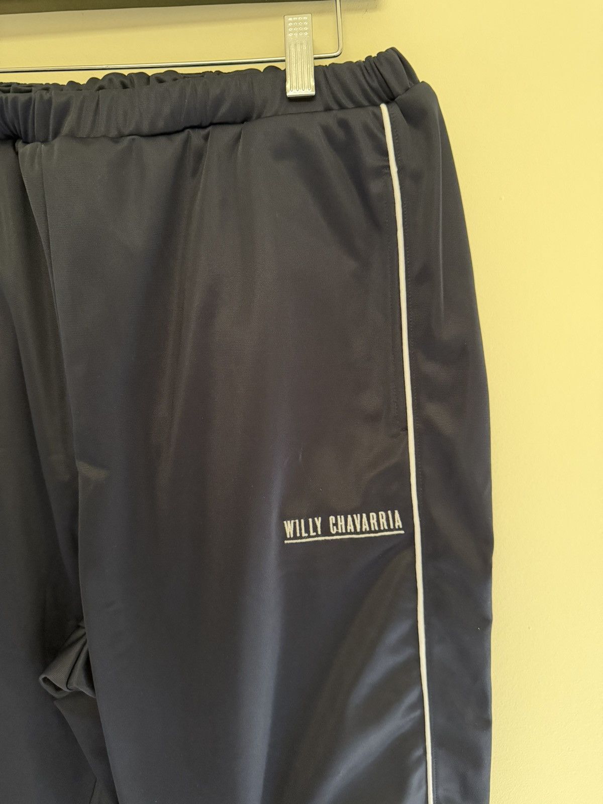 Willy Chavarria Willy Chavarria Sweatpants Navy Blue Size US 33 - 3 Thumbnail