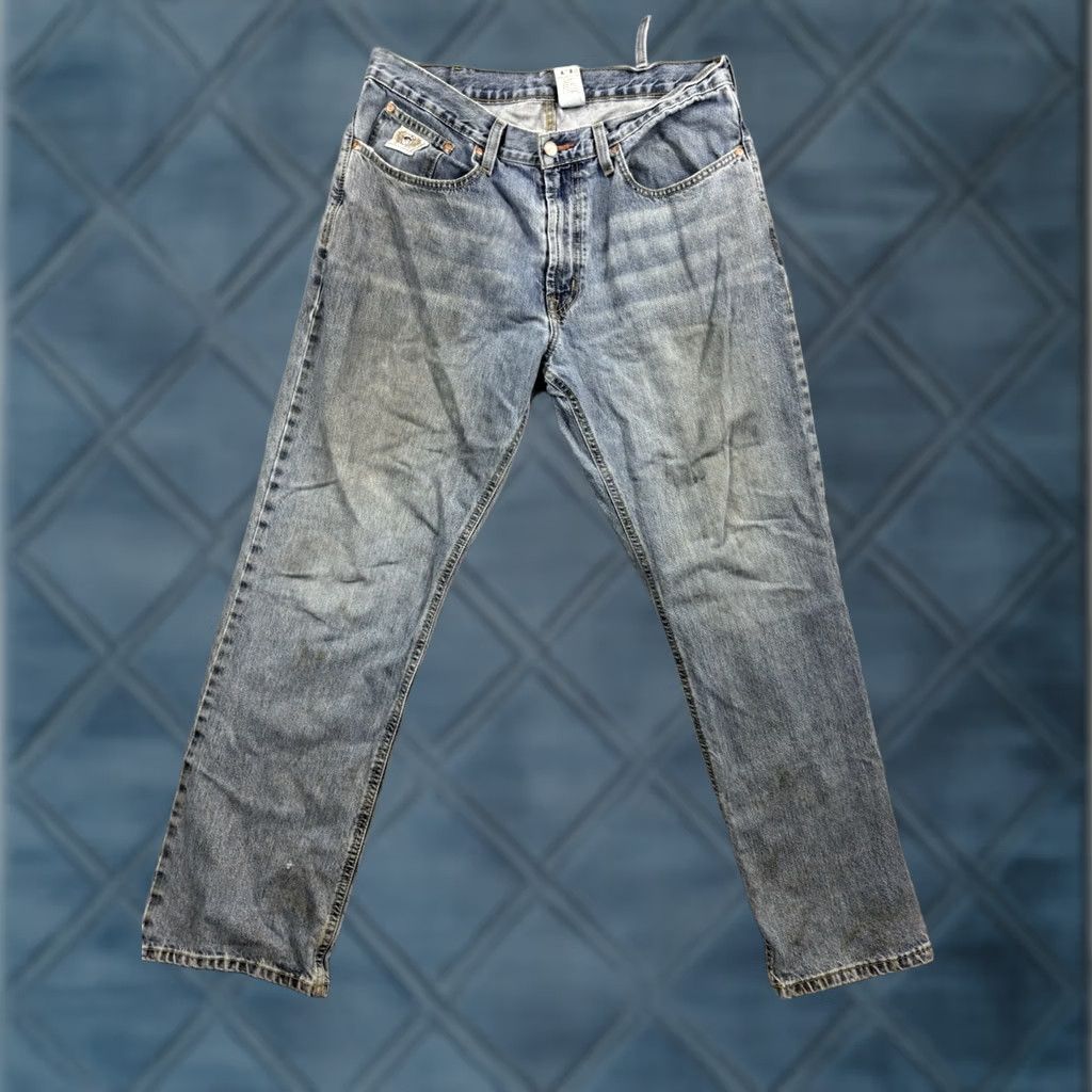 Vintage Cinch White Label Denim Jeans Straight Leg Blue Light Wash 36x32 Mens Regular 5-Pocket Logo Cotton Workwear Vintage No Size US 36 / EU 52 - 1 Thumbnail