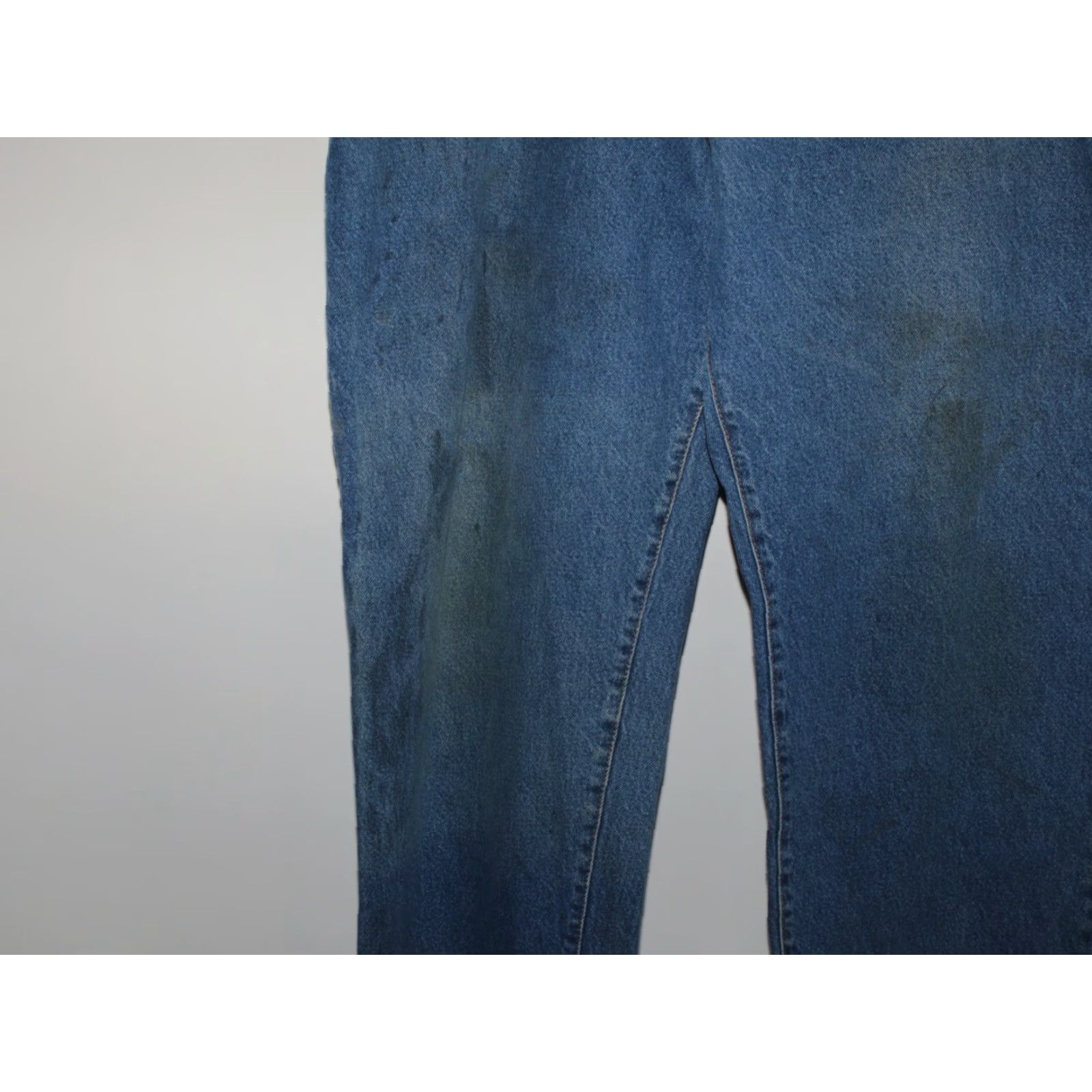 Faded Glory Faded Glory Jeans Mens Straight Denim High Rise 44x32 Blue 100% Cotton 5-Pocket Belt Loops Mens Size US 44 / EU 60 - 6 Thumbnail