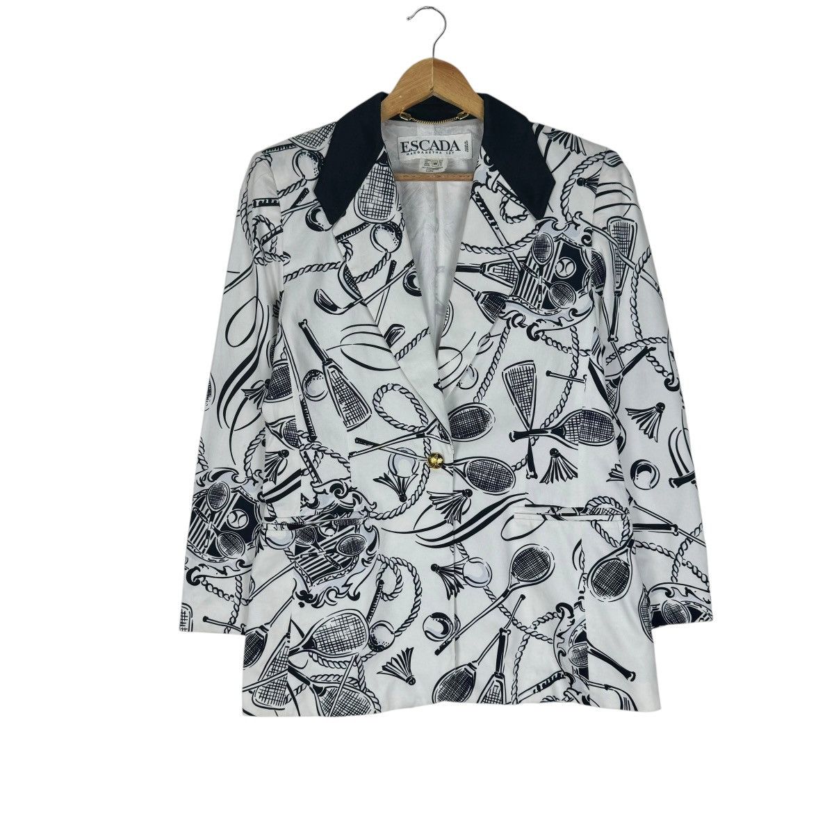 Escada × Vintage ⚡️ESCADA MARGARETHA LEY CLUB SPORT PRINT JACKET Size M / US 6-8 / IT 42-44 - 1 Thumbnail