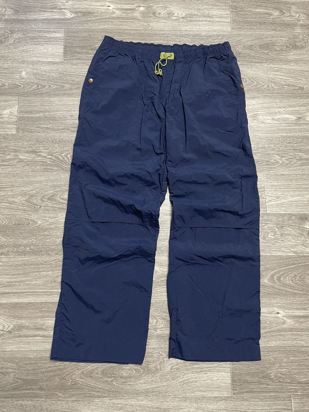 Nike Vintage 90s Nike Blue Nylon Pants Retro Y2K Size US 36 / EU 52 - 1 Thumbnail