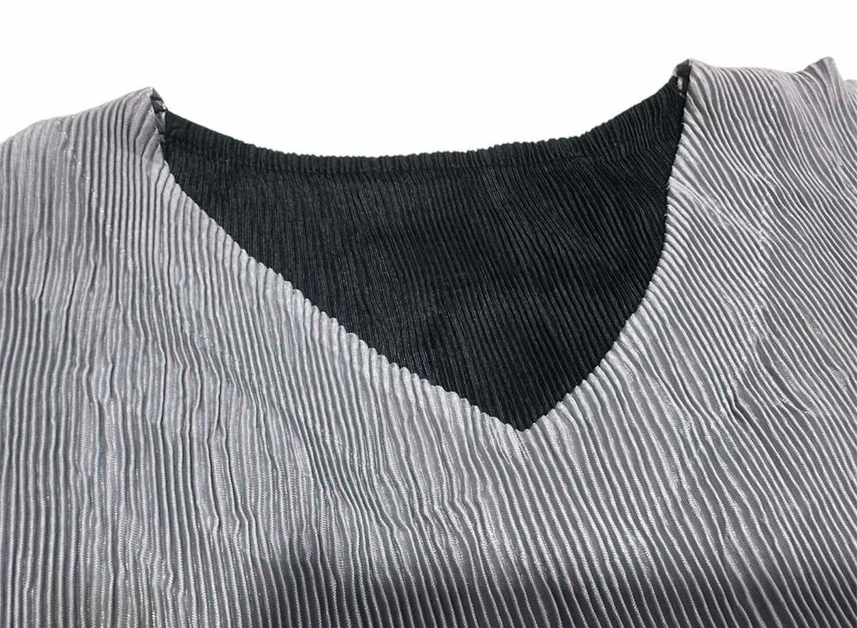 Issey Miyake 🔥Sick Japanese Pleats Please Style Black Pleated Dress Size L / US 10 / IT 46 - 6 Thumbnail