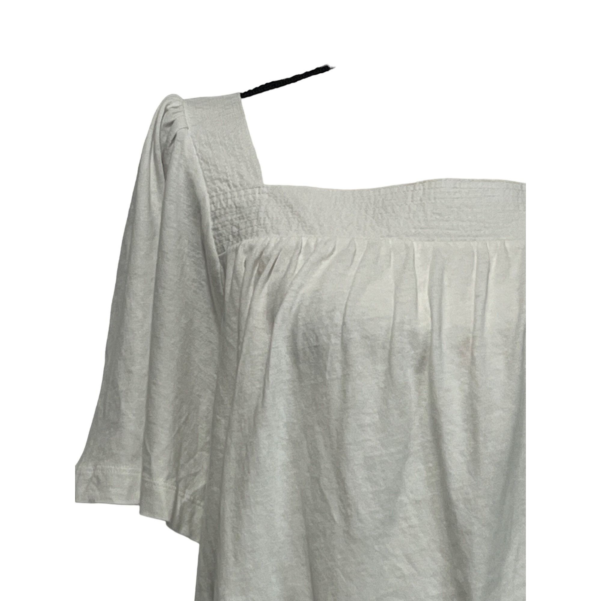 Treasure & Bond Treasure & Bond Cotton & Linen Square Neck Top, White, M Size M / US 6-8 / IT 42-44 - 12 Thumbnail