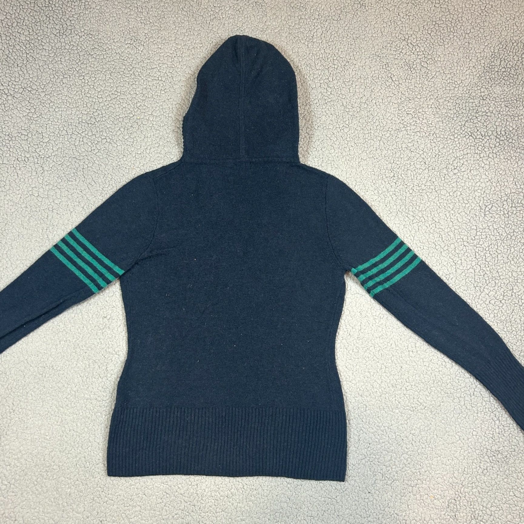 Patagonia PATAGONIA Cardigan Sweater Hooded Double-Breasted Lambswool Navy M Women size M Size M / US 6-8 / IT 42-44 - 5 Thumbnail