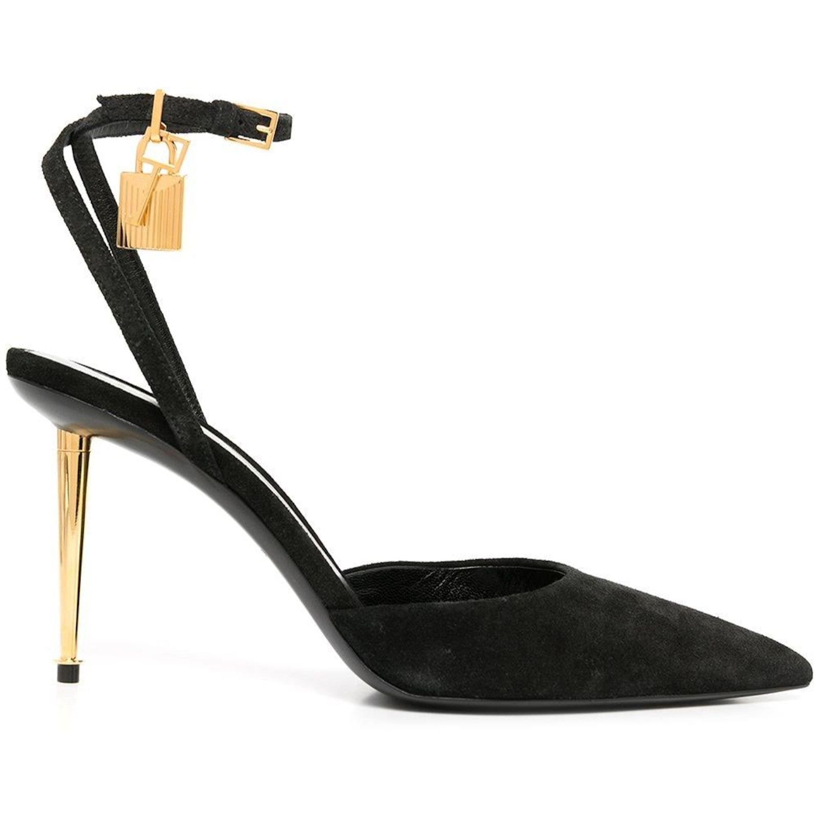 Tom Ford Padlock 85mm Slingback Ankle Strap Pointed Toe Heel Pump 36 Size US 6 / IT 36 - 2 Thumbnail