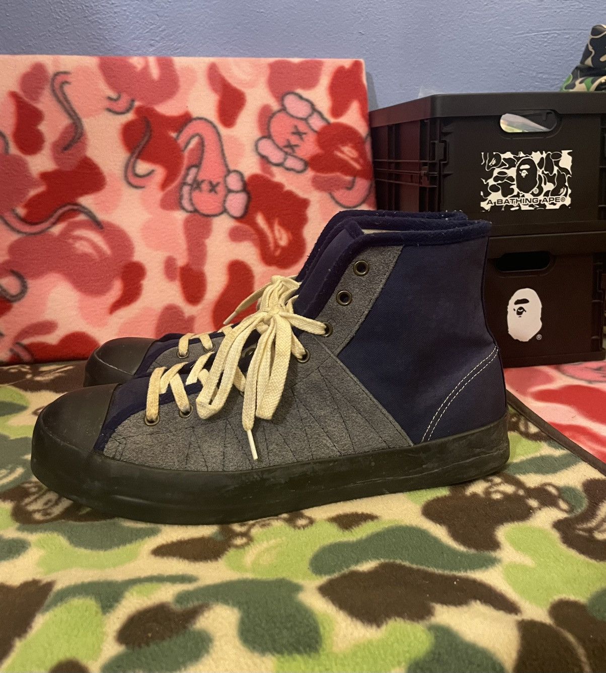 Bape Bape Fire Walkers Bapesta Size US 8 / EU 41 - 1 Thumbnail