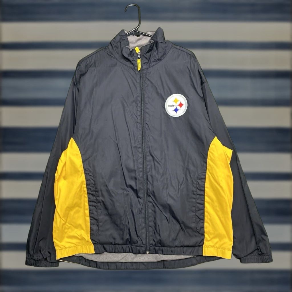 NFL NFL Pittsburgh Steelers Jacket Mens XL Full Zip Fleece Lined 90s G-III Apparel Size US XL / EU 56 / 4 - 1 Thumbnail