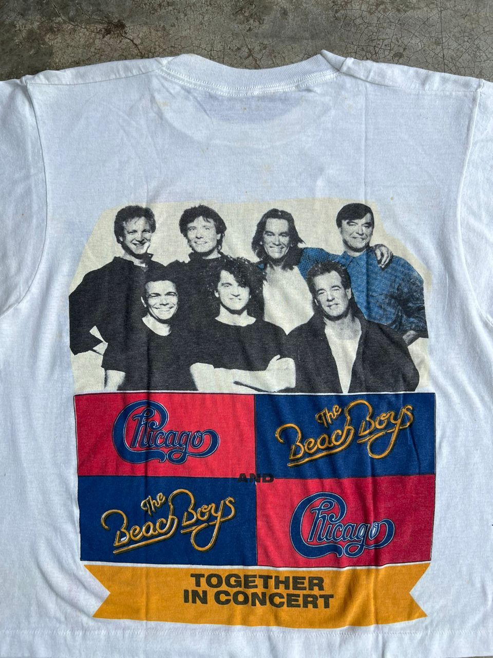 Vintage VTG 80's The Beach Boys & Chicago in Concert Together Size M / US 6-8 / IT 42-44 - 6 Thumbnail