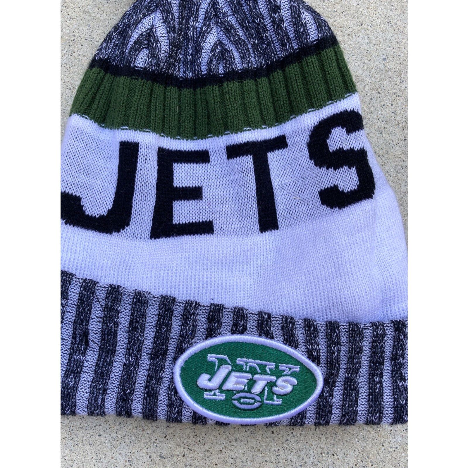 New Era New Era New York Jets Multicolor NFL Spell-Out Beanie One Size Tassel NY Size ONE SIZE - 2 Thumbnail