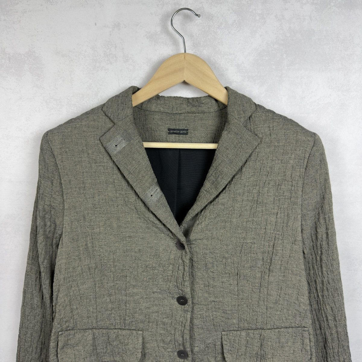 Annette Gortz Annette Gortz Kim Viscose Cotton Wool Blazer Jacket Size 38 Size XS / US 0-2 / IT 36-38 - 3 Thumbnail