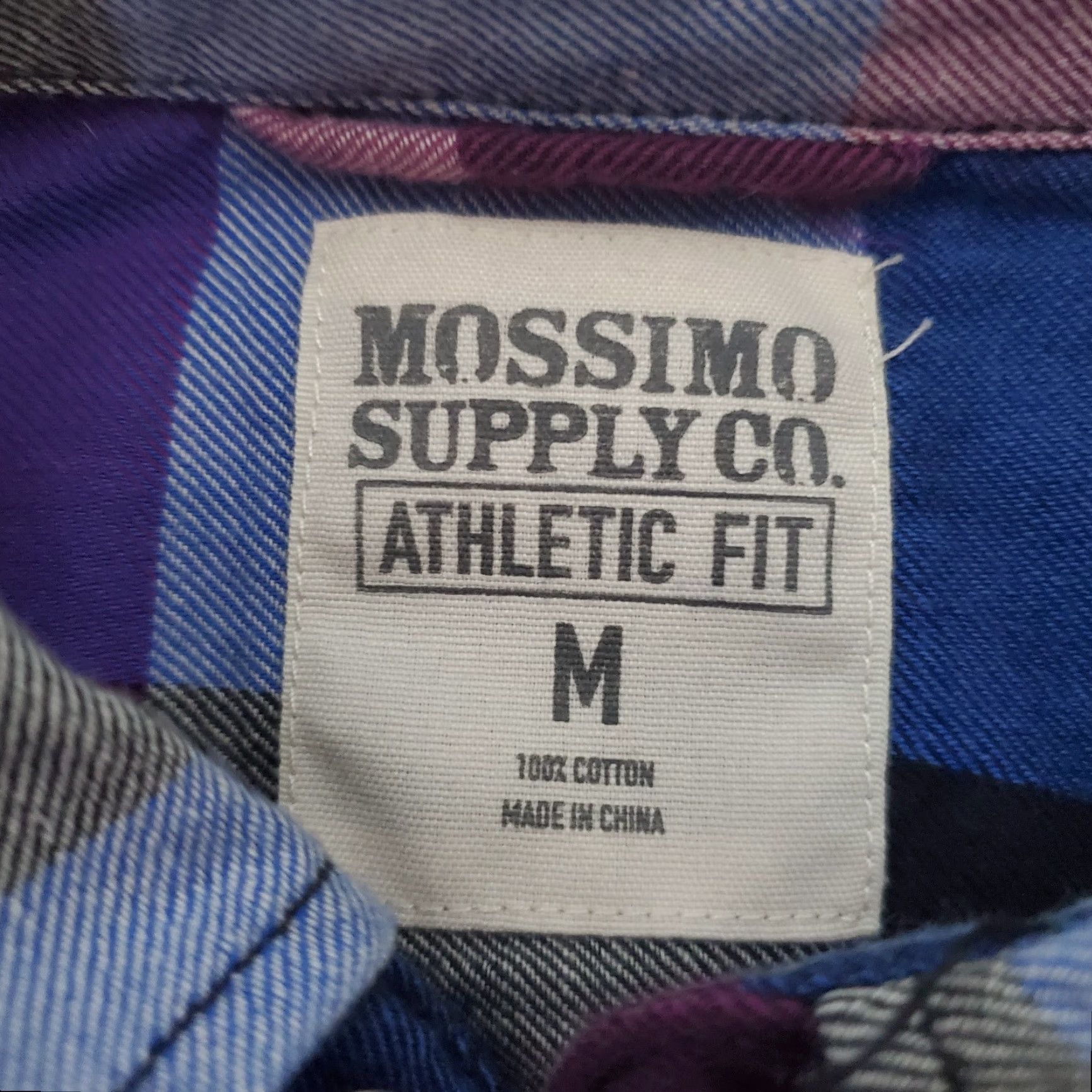 Mossimo Mossimo Supply Co Athletic Fit Shirt Men M Plaid Cotton Long Sleeve Button Up Multicolor Size US M / EU 48-50 / 2 - 3 Thumbnail