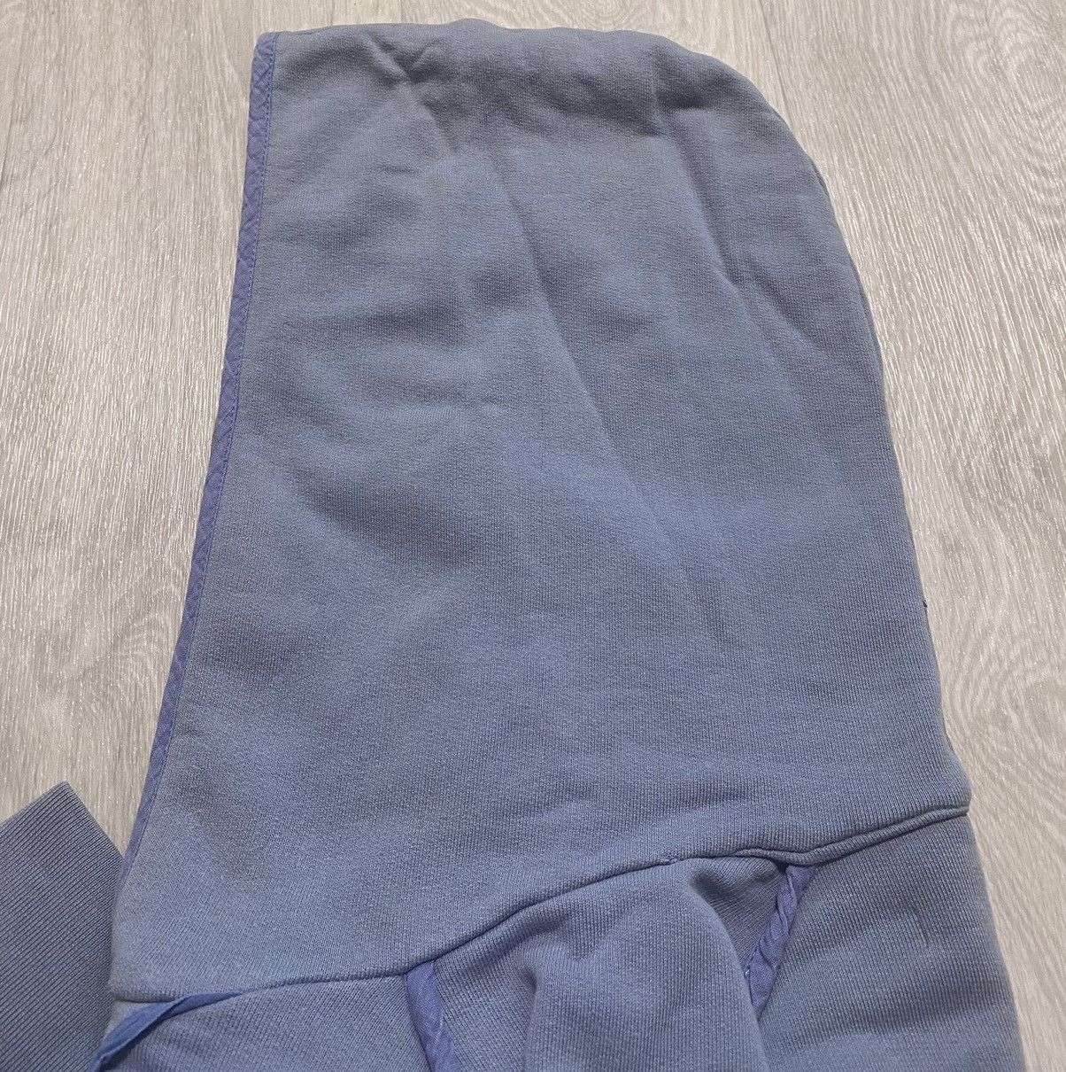 Raf by Raf Simons Raf Simons Distressed Blue Cotton Hoodie Embroidered Logo Size US L / EU 52-54 / 3 - 24 Thumbnail