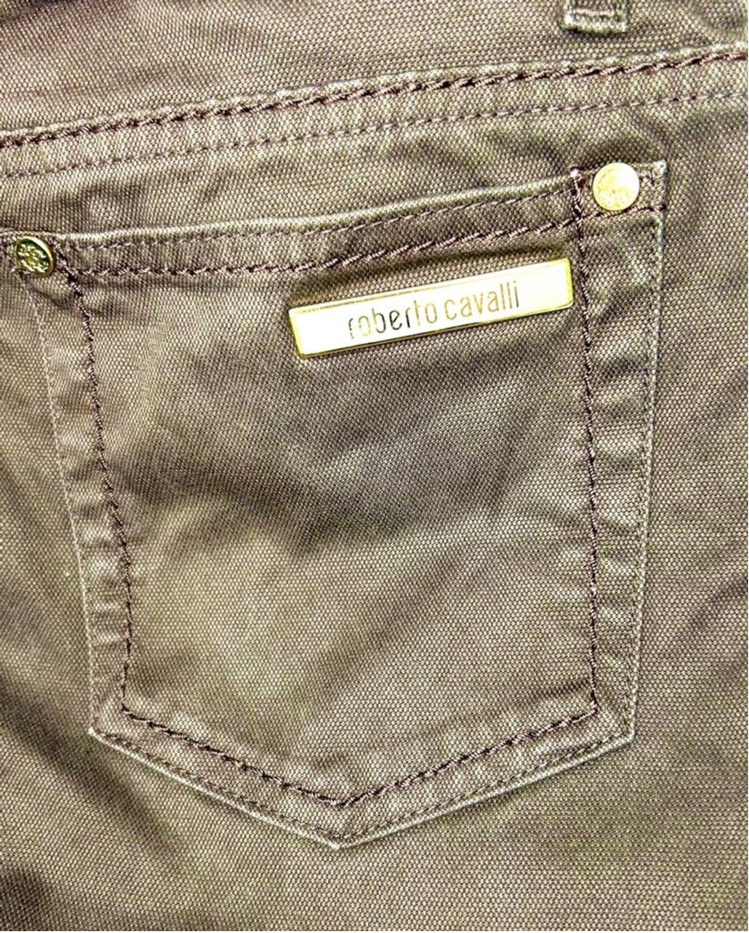 Roberto Cavalli Women's Roberto Cavalli Brown and gold Jeans Size 40 or xs Size 27" / US 4 / IT 40 - 4 Thumbnail