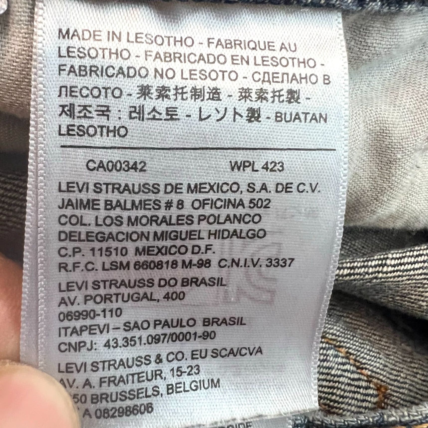 Levi's Levi's 505 Jeans Mens 34X28 Blue Regular Fit Straight Casual Size US 34 / EU 50 - 7 Thumbnail