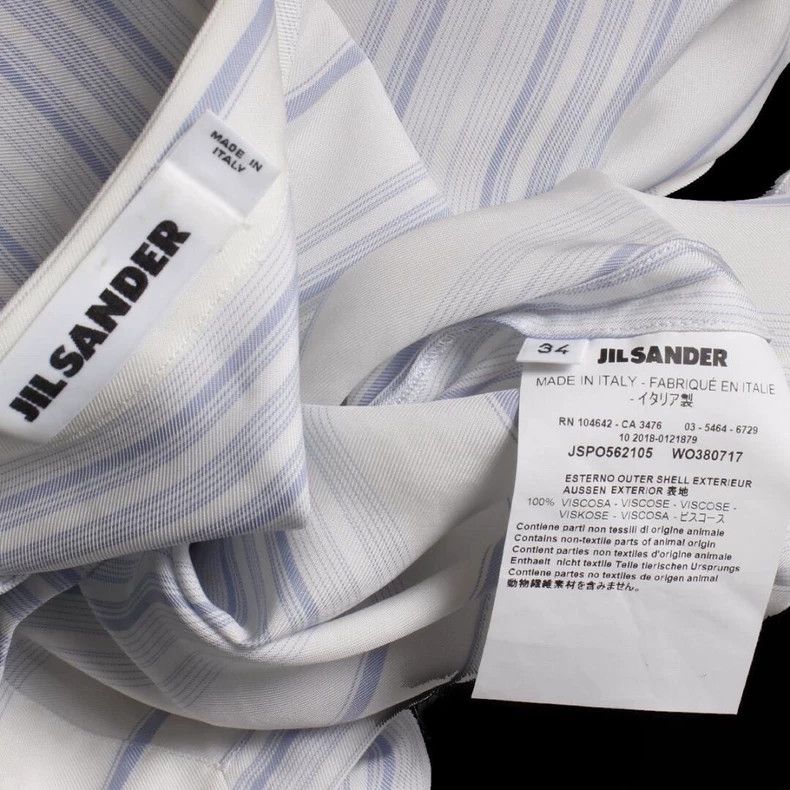Jil Sander Jil Sander Asymmetric striped shirt Size 4XL / US 24-26 - 6 Thumbnail