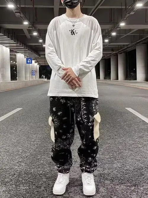 Other Paisley Bandana Graphic Fleece Trousers Joggers Pants Size US 32 / EU 48 - 3 Thumbnail