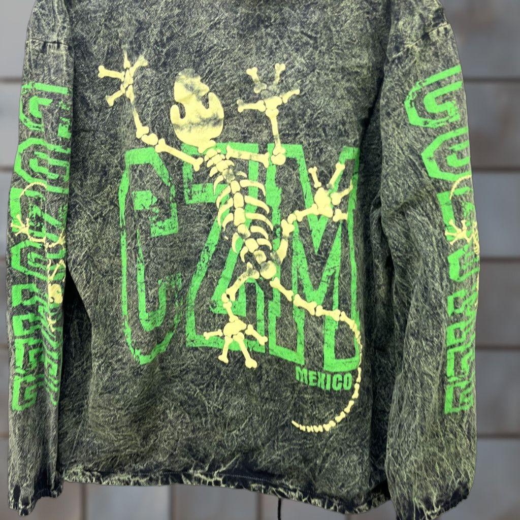 Lululemon VINTAGE 90s Bones Lizard Cozumel Mexico Hooded Jacket Zip up 2XL Size US XXL / EU 58 / 5 - 1 Thumbnail