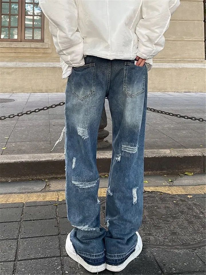 Japanese Brand × Vintage Men rapped jeans Size US 29 - 2 Thumbnail