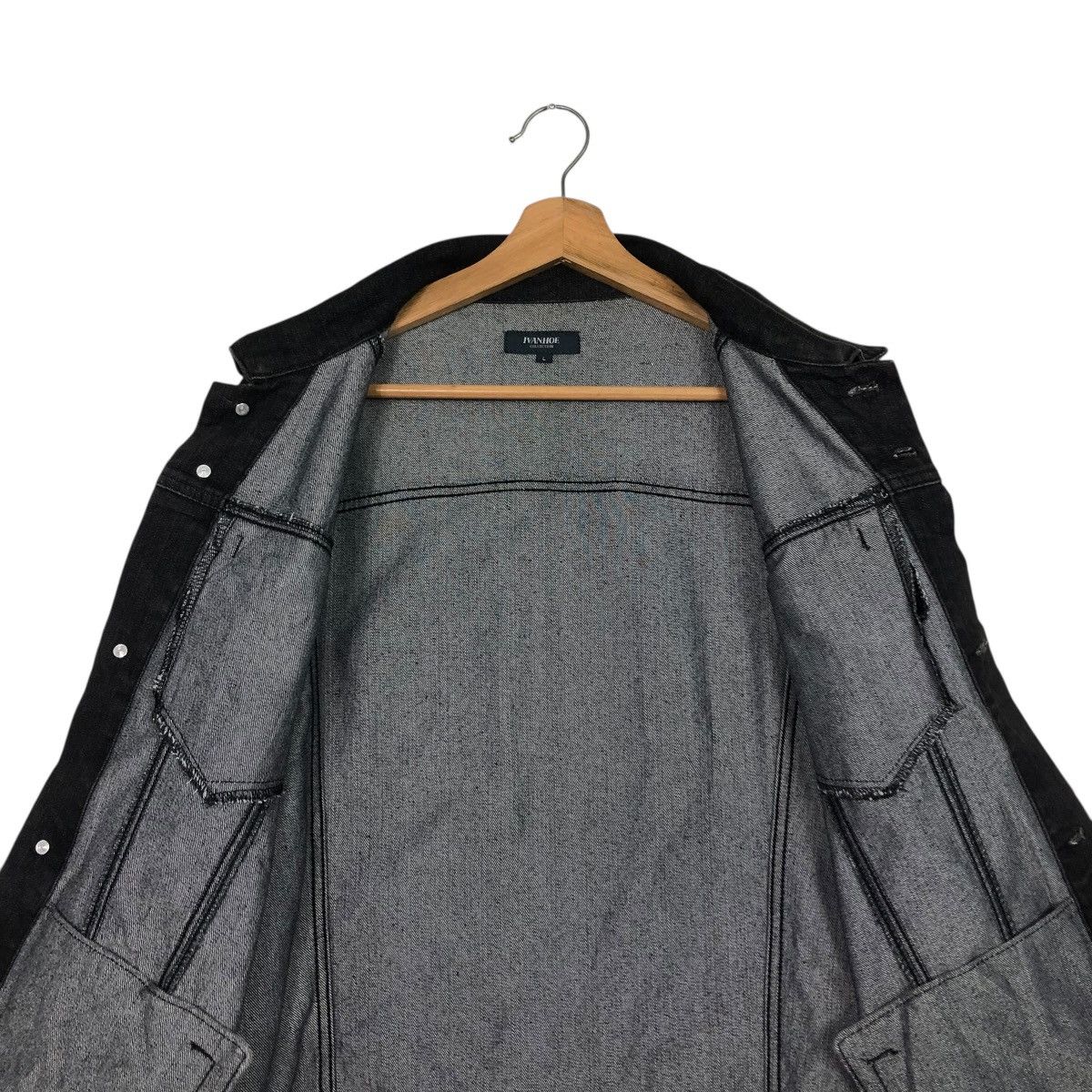 Japanese Brand 🔥VINTAGE TRUCKER DENIM JACKET IVANHOE ISSEY MIYAKE Size US L / EU 52-54 / 3 - 16 Thumbnail