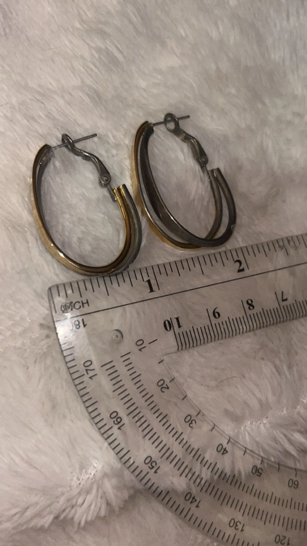 The Unbranded Brand Women's Unbranded Hoop Earrings One Size Gold Silver Size ONE SIZE - 3 Thumbnail
