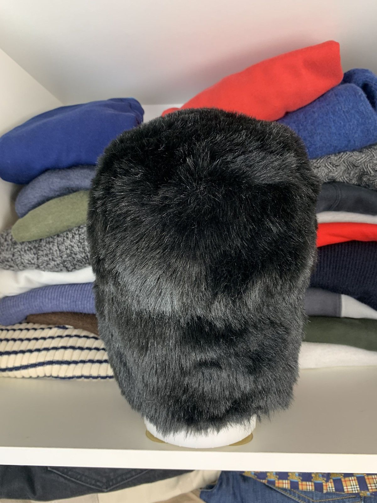 Japanese Brand Y2K Ushanka Faux Fuzzy Fur Hat Size ONE SIZE - 7 Thumbnail
