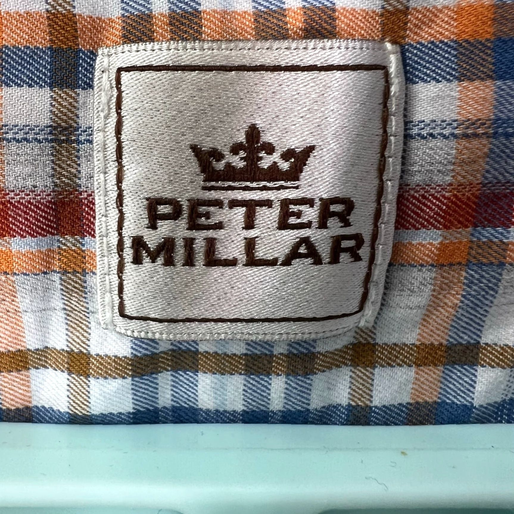 Peter Millar PETER MILLAR Long Sleeve Plaid Button-Down Shirt Mens Adult Size M Multicolor Classic Fit Size US M / EU 48-50 / 2 - 4 Thumbnail