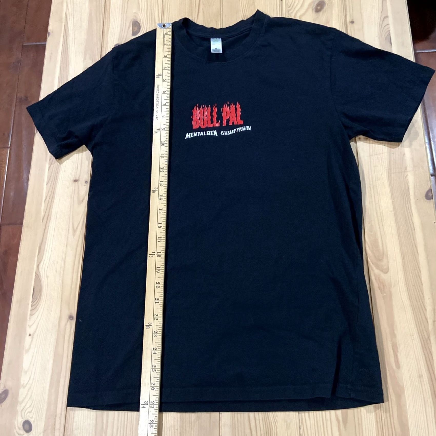 ALOHAS Bull Pal Mentalben Kentaro Yoshida T Shirt Aloha Beach Hawaiian Manly Style Surf Medium Mens Black Crew Neck Short Sleeve Graphic Tee Shirt M Size US M / EU 48-50 / 2 - 4 Thumbnail