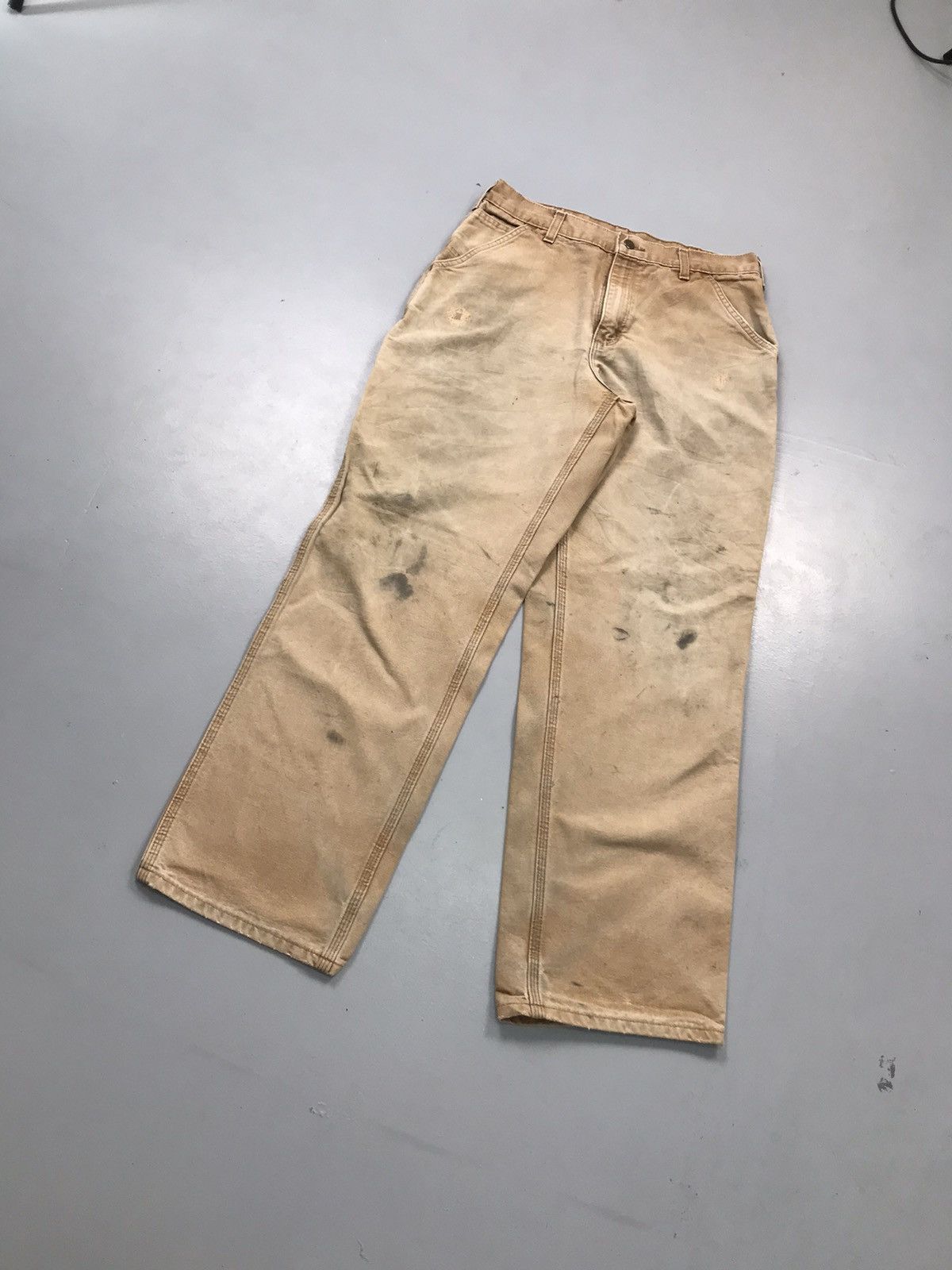 Carhartt Sun fade Vintage Carhartt B11 BRN carpenter denim Size US 34 / EU 50 - 3 Thumbnail