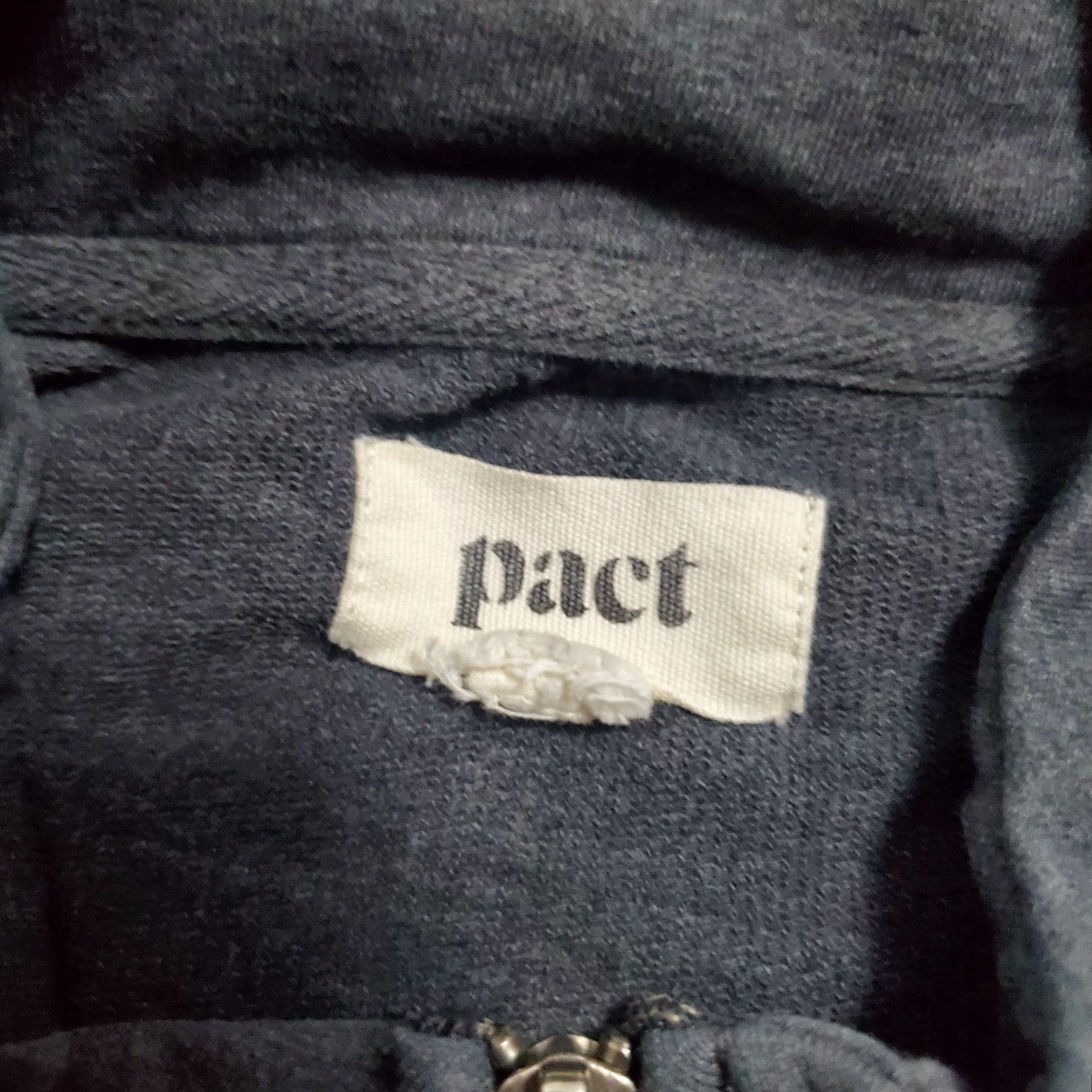 Vintage VINTAGE Pact Hoodie Women M Gray Full Zip Organic Cotton Sweatshirt Sustainable Size M / US 6-8 / IT 42-44 - 3 Thumbnail