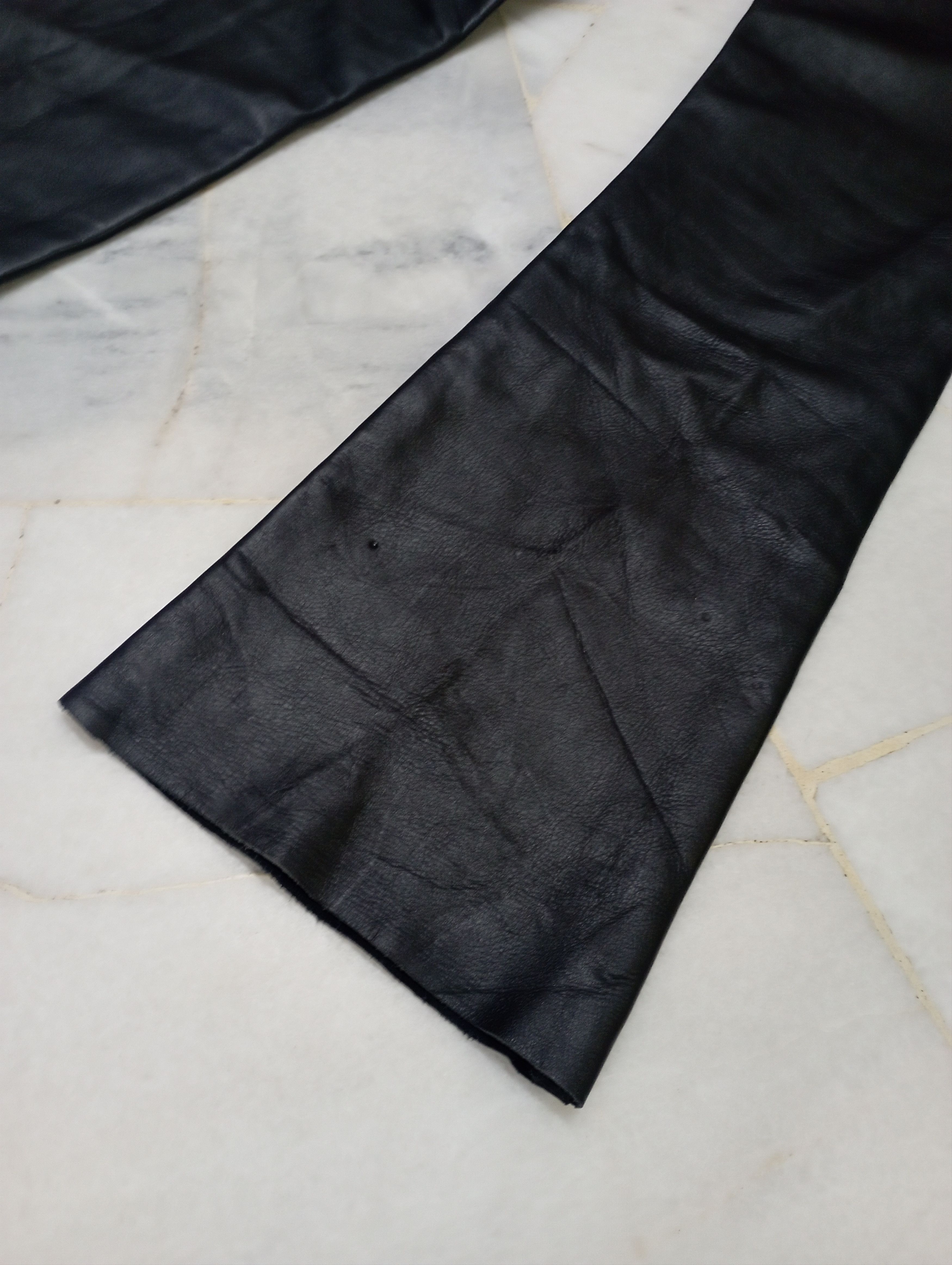 If Six Was Nine 2000s Japanese Archieve Cow Leather MET'Z Fl6 Flare Jeans Size US 28 / EU 44 - 9 Thumbnail