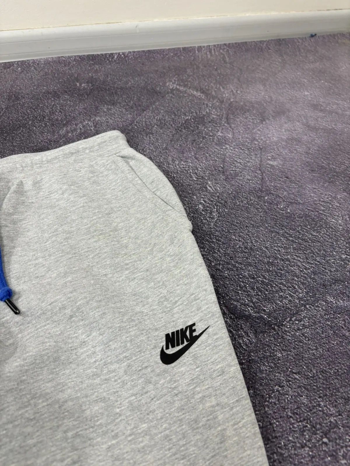 Nike × Vintage Nike Tech Fleece Drill Gray Hype Sweatpants Joggers Pants Size US 34 / EU 50 - 4 Thumbnail