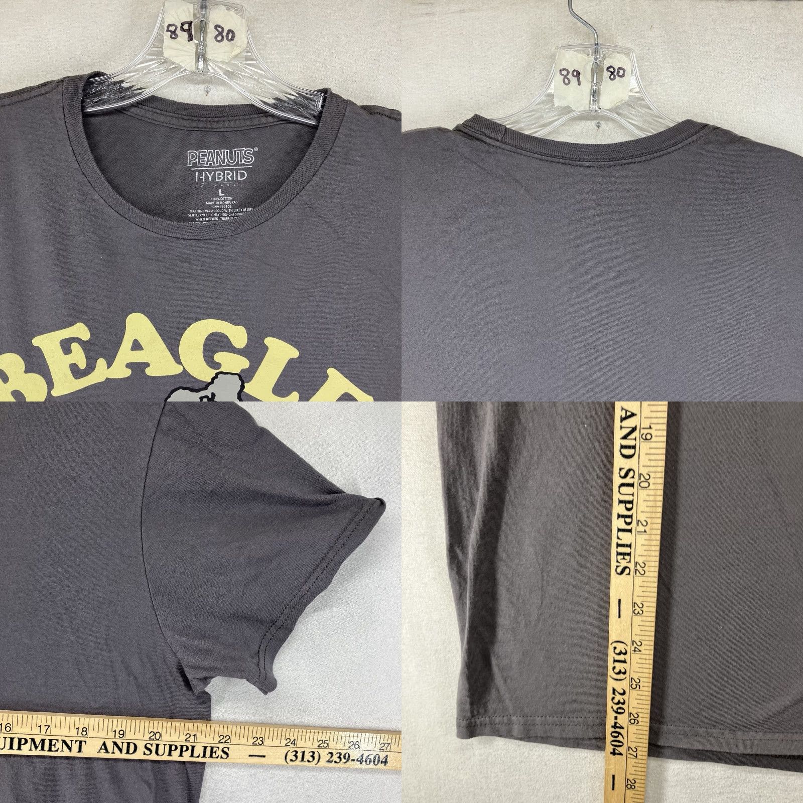 Peanuts PEANUTS SNOOPY Beagle Scouts Shirt L Adult Regular Gray Knit Short Sleeve Crew Neck 70s Retro Outdoor Camping Mens Womens Boys Girls Size L / US 10 / IT 46 - 8 Thumbnail