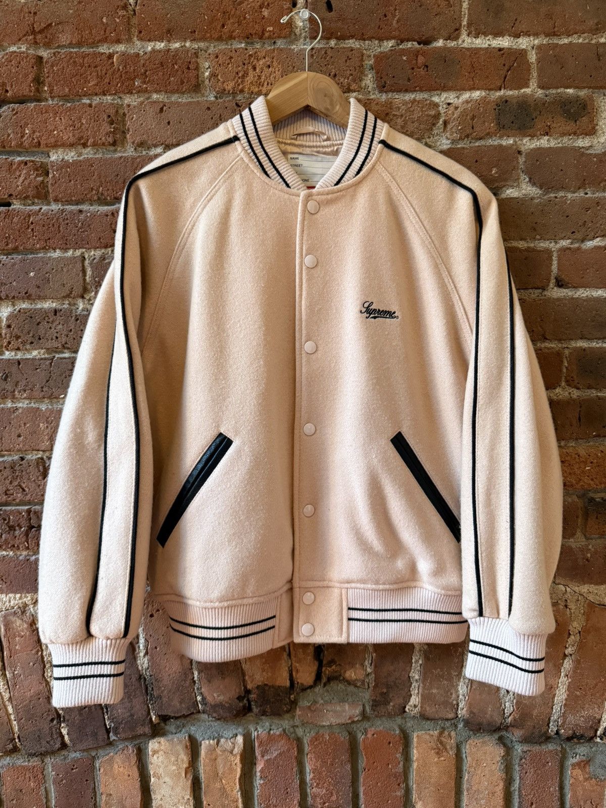 Supreme Supreme Jamie Reid “It’s All Bollocks” Varsity Jacket Size US S / EU 44-46 / 1 - 2 Thumbnail