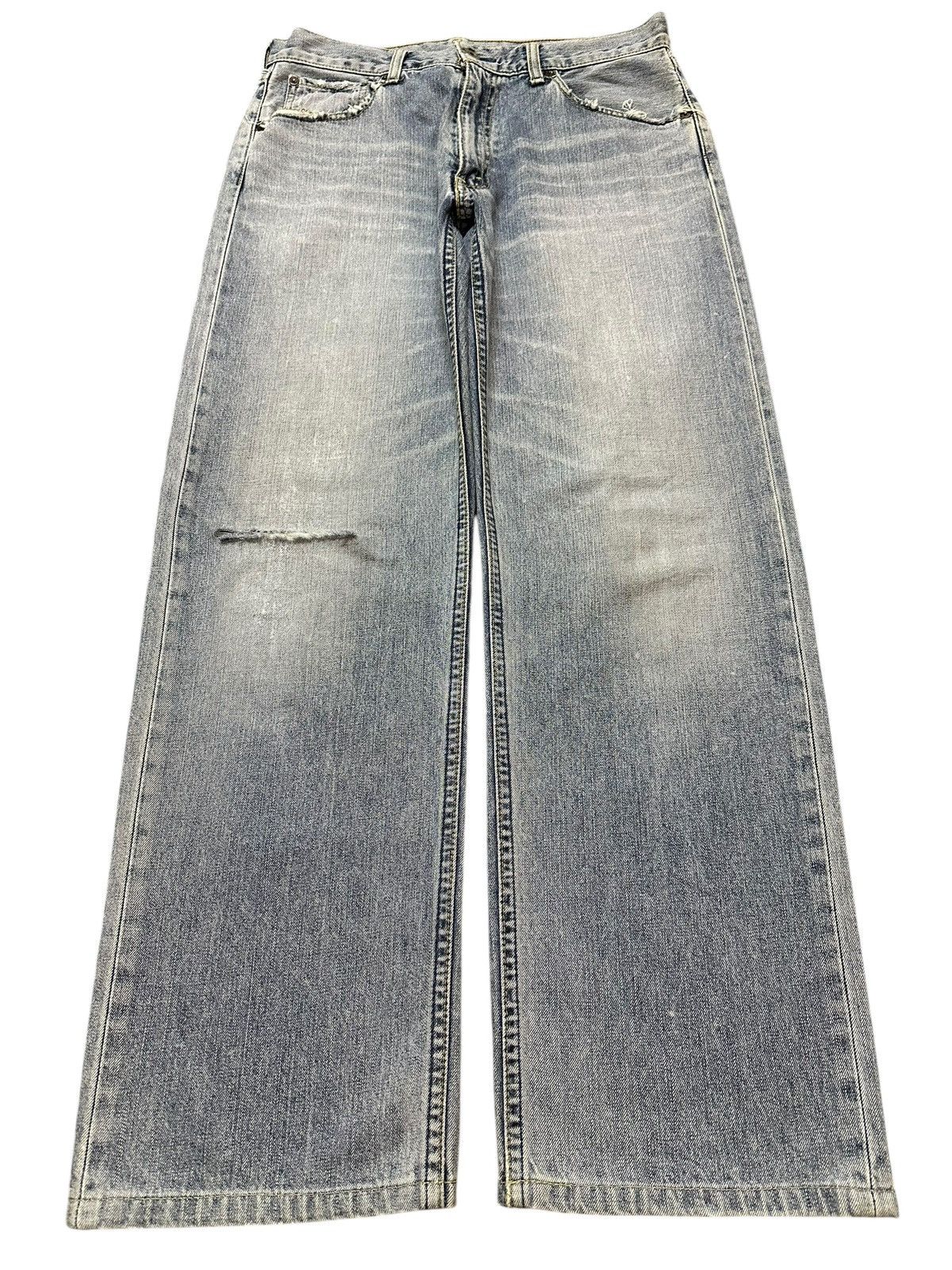 Levi's Vintage 90s Levis 503 Blue Faded Wash Distress Baggy Jeans Size US 32 / EU 48 - 1 Thumbnail