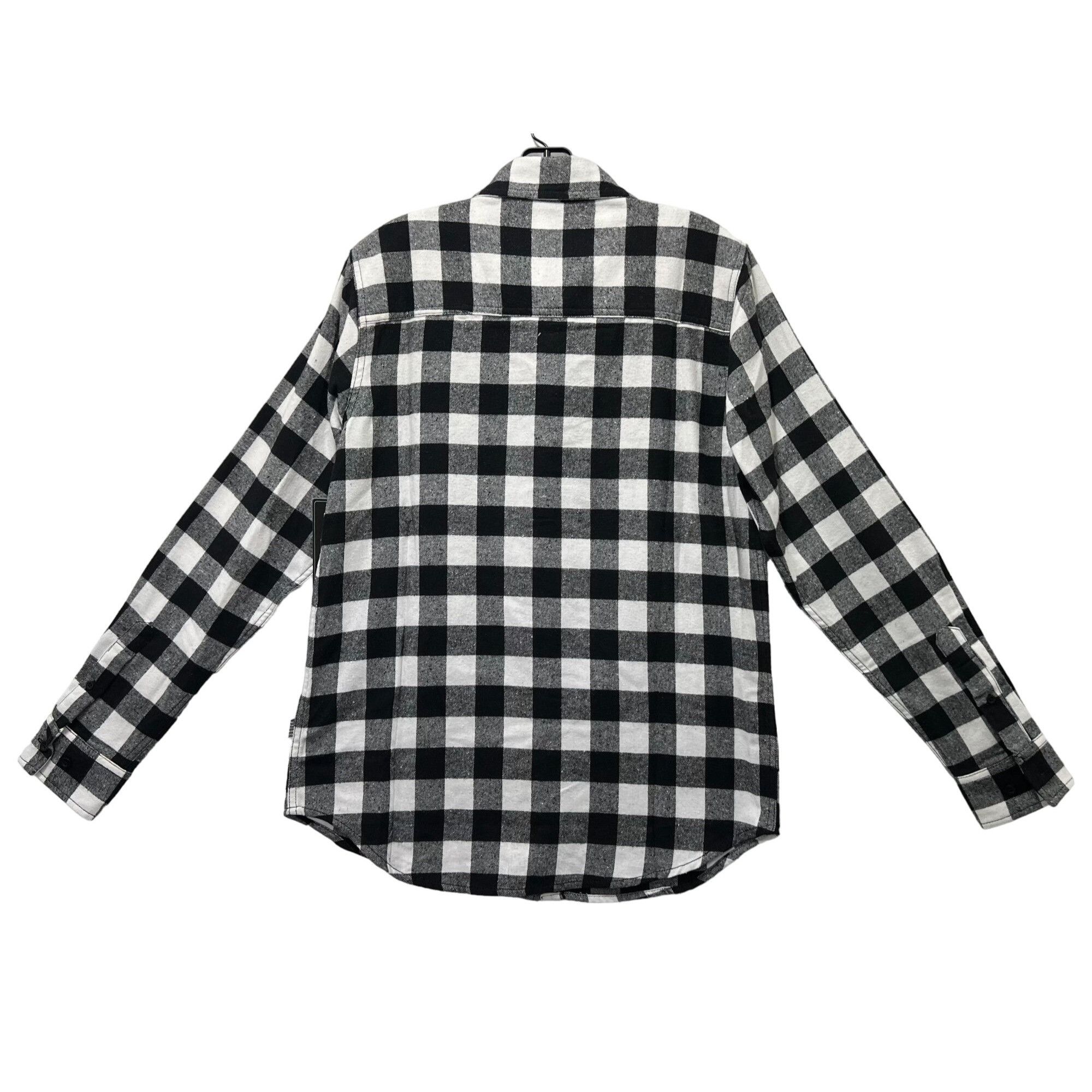 Other Corner Store Bodega - Men Long Sleeve Plaid Shirt - Black/Wh Size US S / EU 44-46 / 1 - 2 Thumbnail