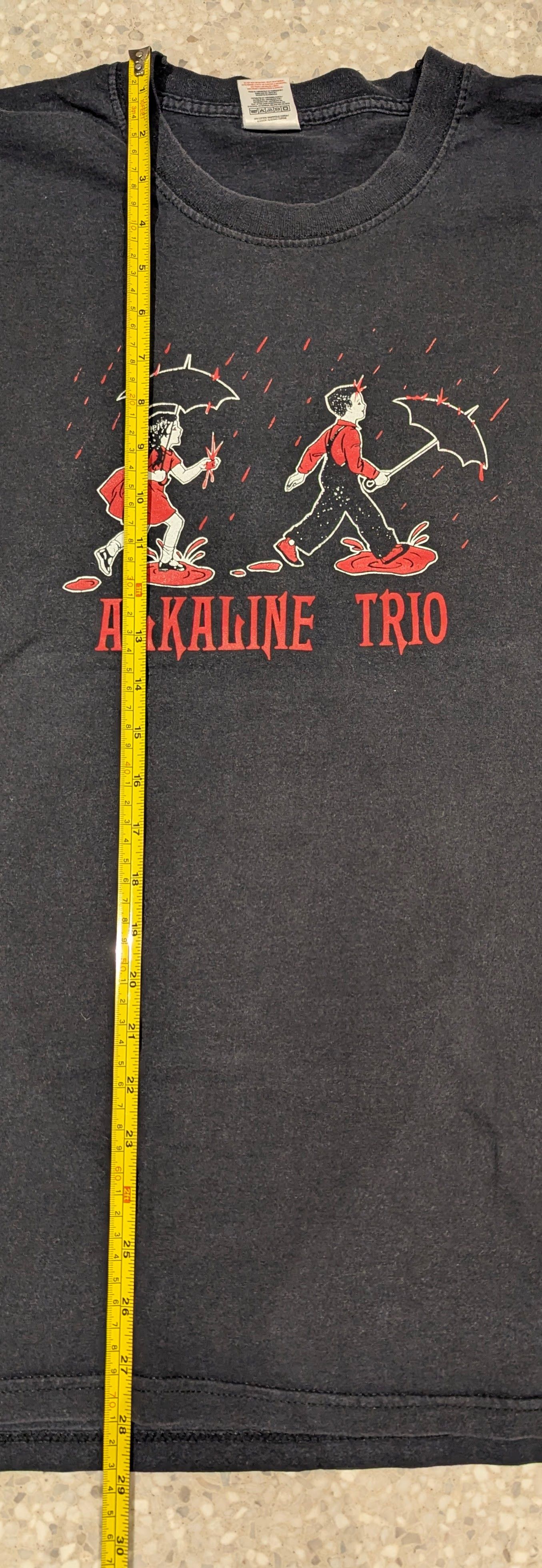 Fruit Of The Loom ALKALINE TRIO VINTAGE 2002 TOUR BAND T-SHIRT - PUNK ROCK Size US XL / EU 56 / 4 - 6 Thumbnail