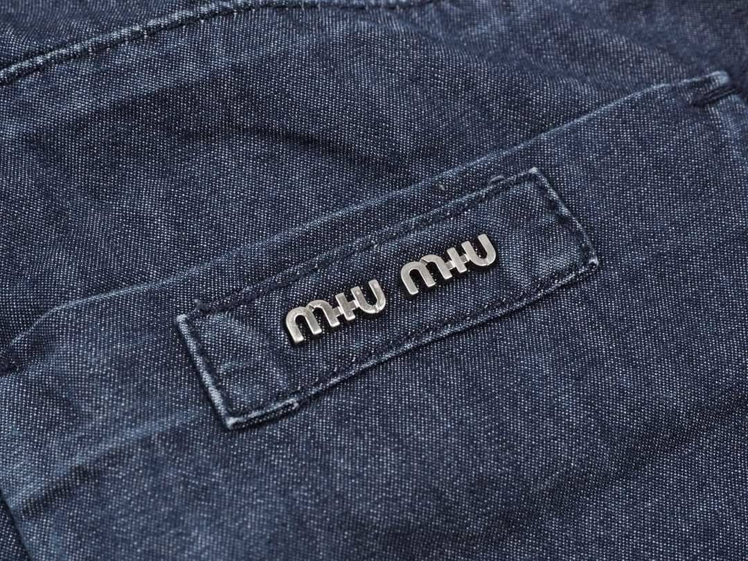 Miu Miu Miu Miu three quarters pants denim Size 28" / US 6 / IT 42 - 4 Thumbnail