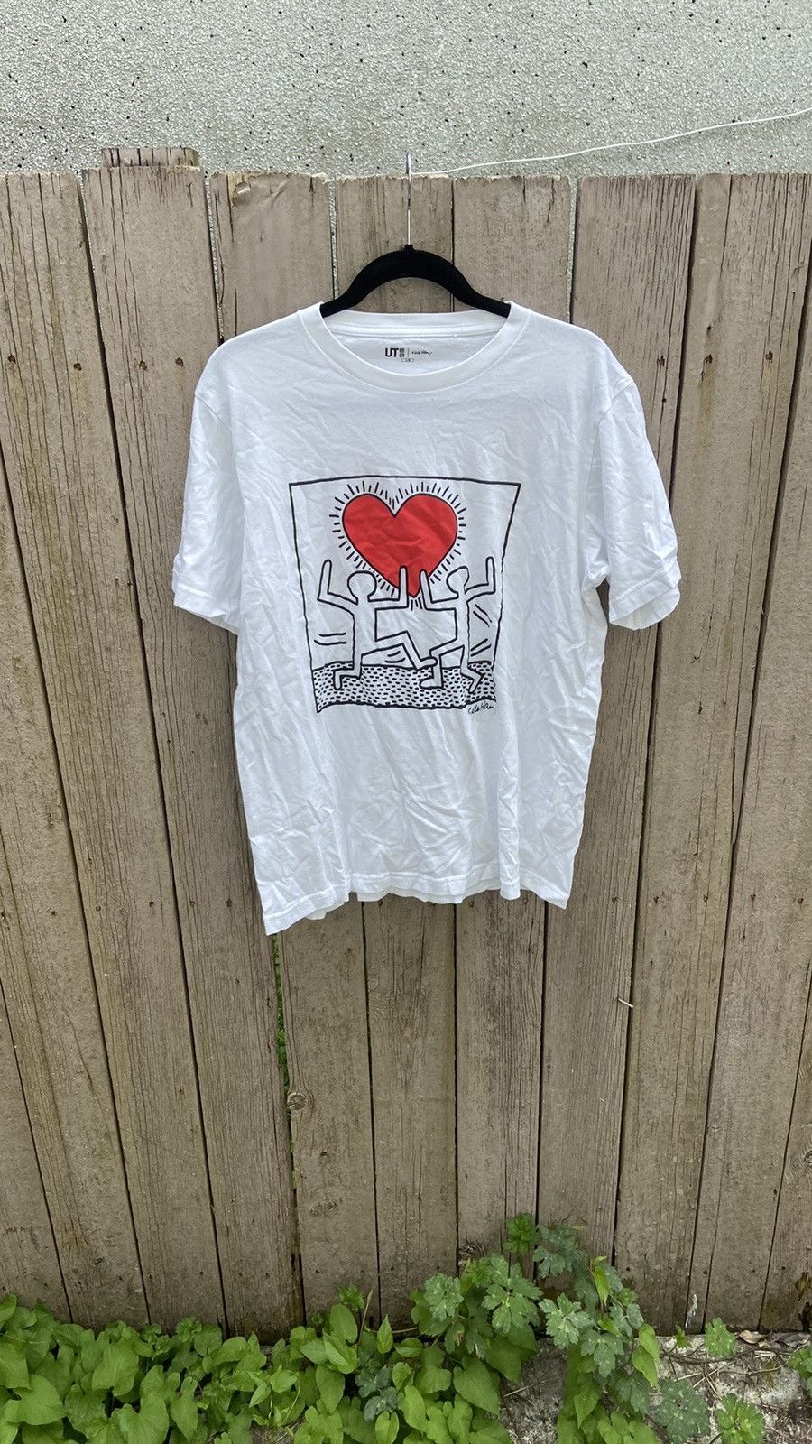 Keith Haring × Uniqlo Uniqlo X Keith Haring White Graphic T-Shirt Size US L / EU 52-54 / 3 - 1 Thumbnail