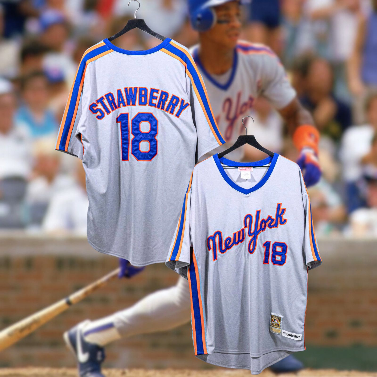 Mitchell & Ness Darryl Strawberry New York Mets Mitchell & Ness Jersey 56 2X Size US XXL / EU 58 / 5 - 17 Thumbnail