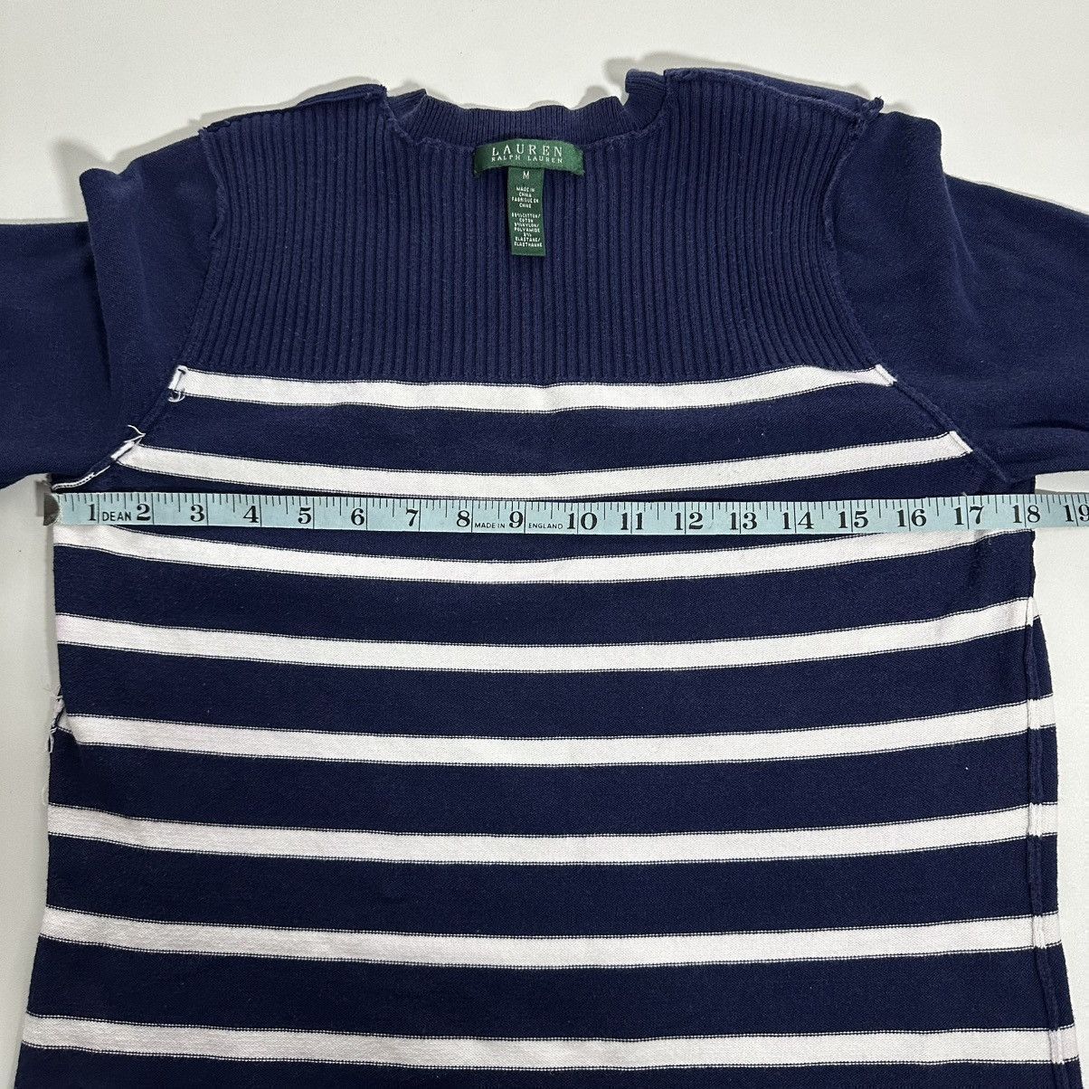 Lauren Ralph Lauren Ralph Lauren Breton Stripes Crewneck Navy Medium Sweater Size M / US 6-8 / IT 42-44 - 9 Thumbnail