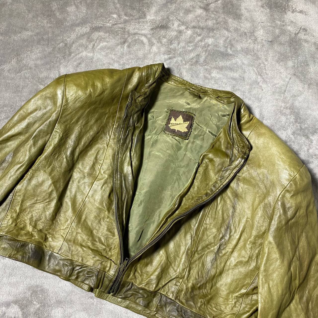 Vintage VINTAGE LEATHER CROPPED JACKET Size S / US 4 / IT 40 - 3 Thumbnail