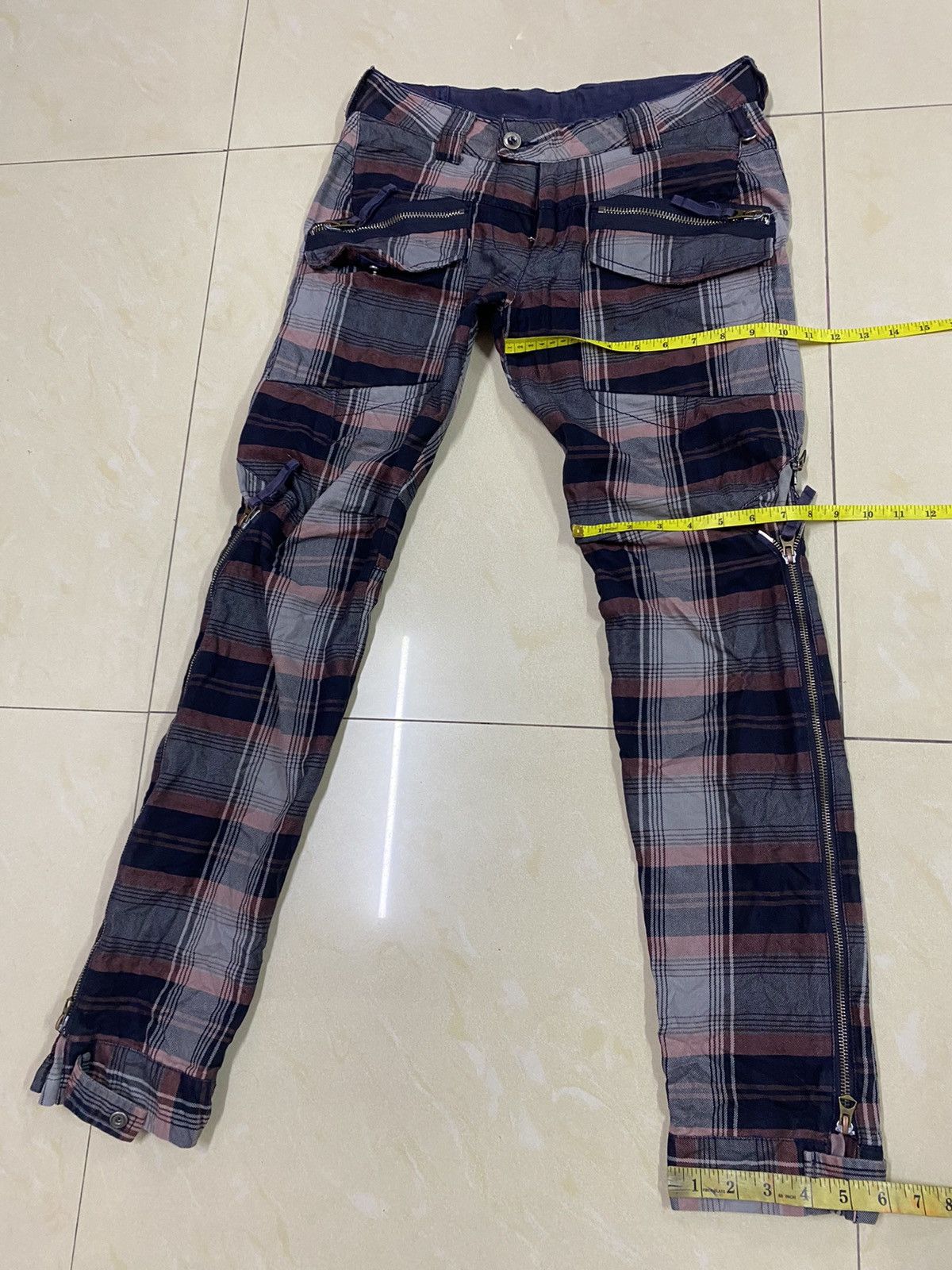 Marithe + Francois Girbaud Bondage🔥Marithe Francois Girbaud Plaid Pants Size US 30 / EU 46 - 23 Thumbnail