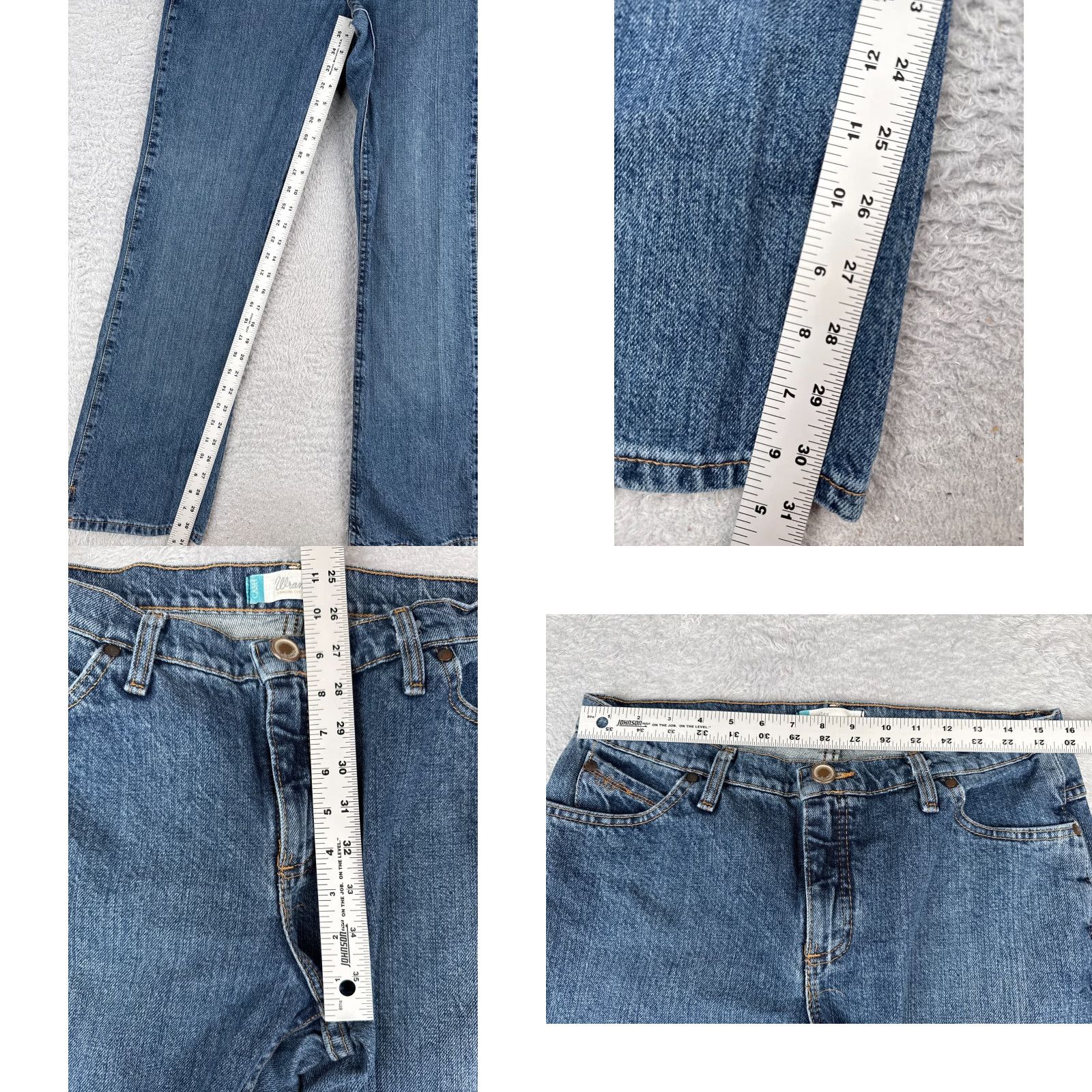 Wrangler VINTAGE Wrangler Jeans Juniors 11 Blue Denim Cowgirl Cut Cash Bootcut Mid Rise 32x32 Size 32" / US 10 / IT 46 - 8 Thumbnail