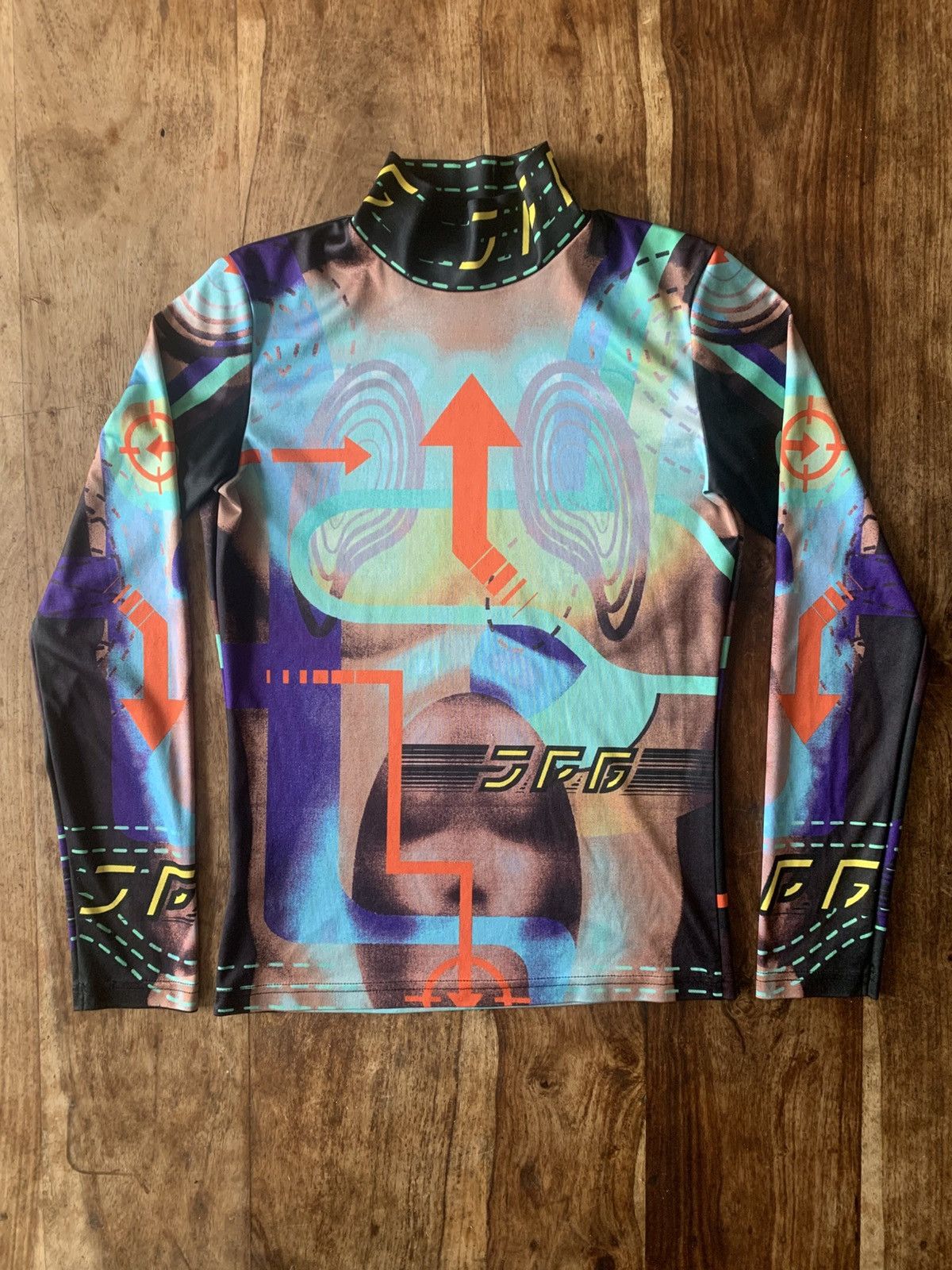 Jean Paul Gaultier SS1996 Jean Paul Gaultier JPG Cyborg Illusion Turtleneck Size S / US 4 / IT 40 - 1 Thumbnail