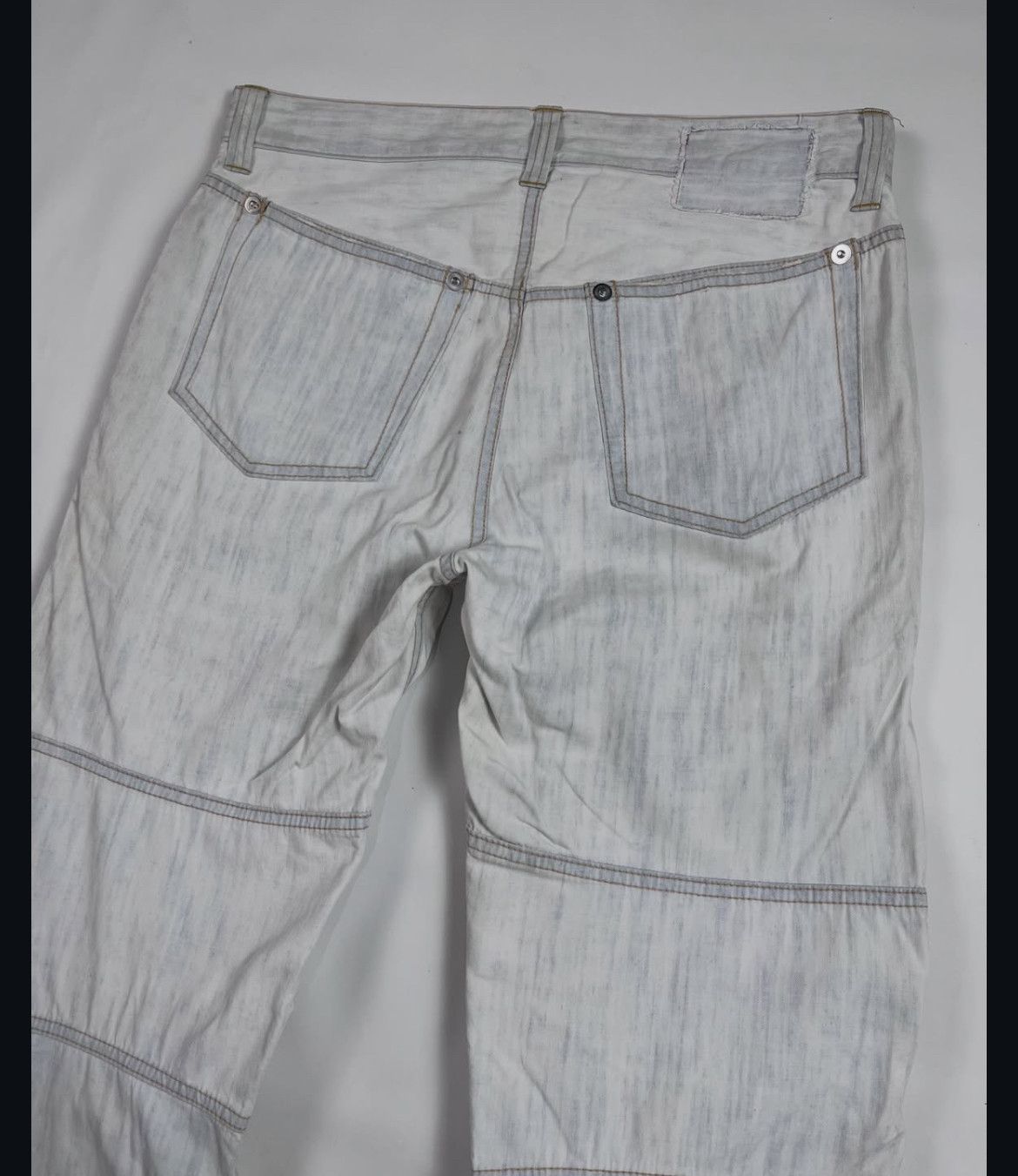 Issey Miyake 2000s Cabane de Zucca Multipocket Jeans Biker y2k Lgb Size US 32 / EU 48 - 4 Thumbnail