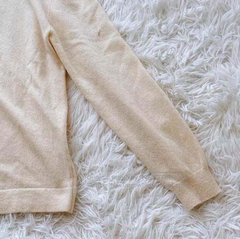 Hermes Hermes Beige 100% Cashmere Cardigan Size S / US 4 / IT 40 - 3 Thumbnail