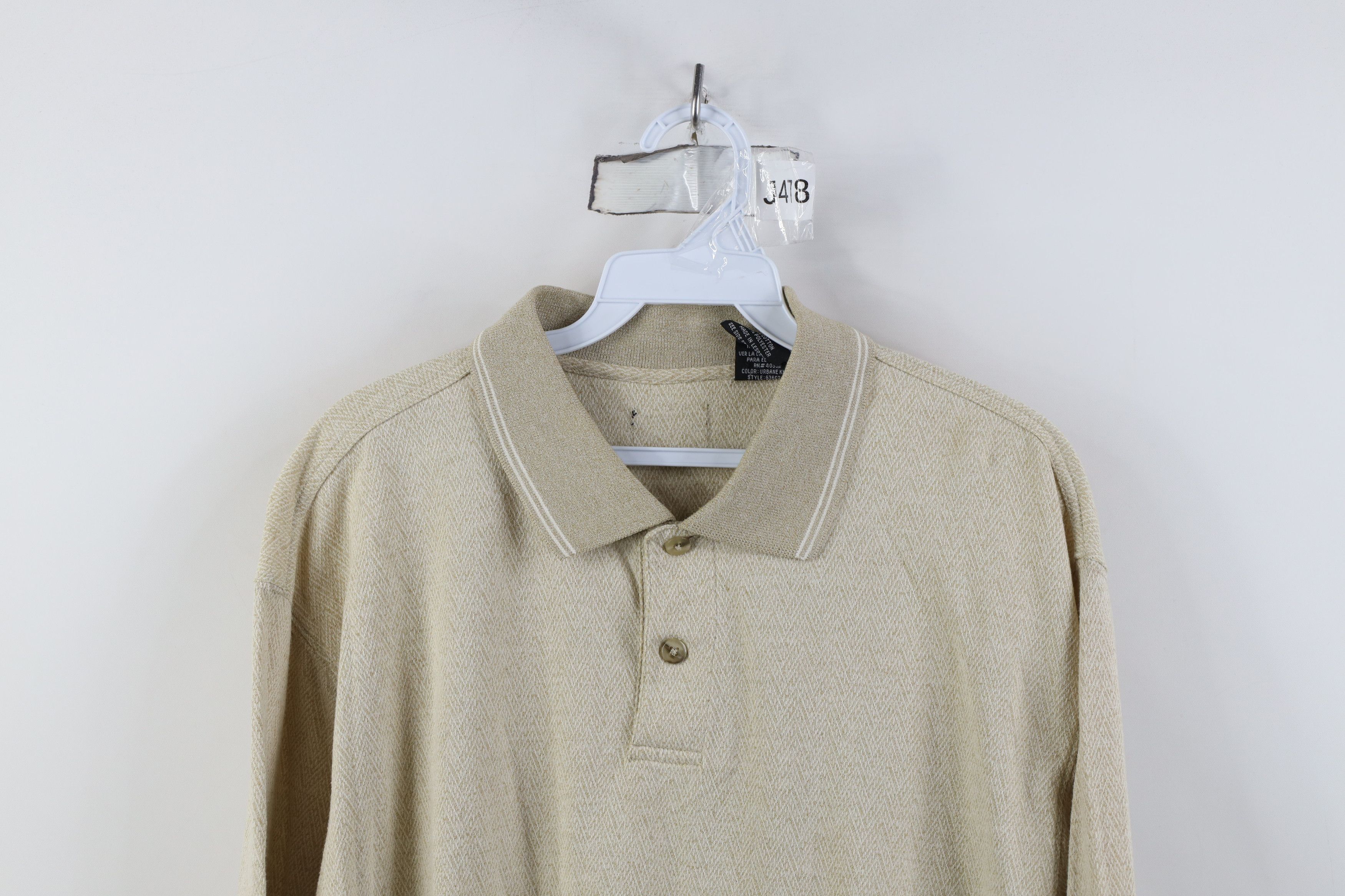 Vintage Vintage 90s Streetwear Knit Long Sleeve Rugby Polo Shirt Size US XL / EU 56 / 4 - 2 Thumbnail