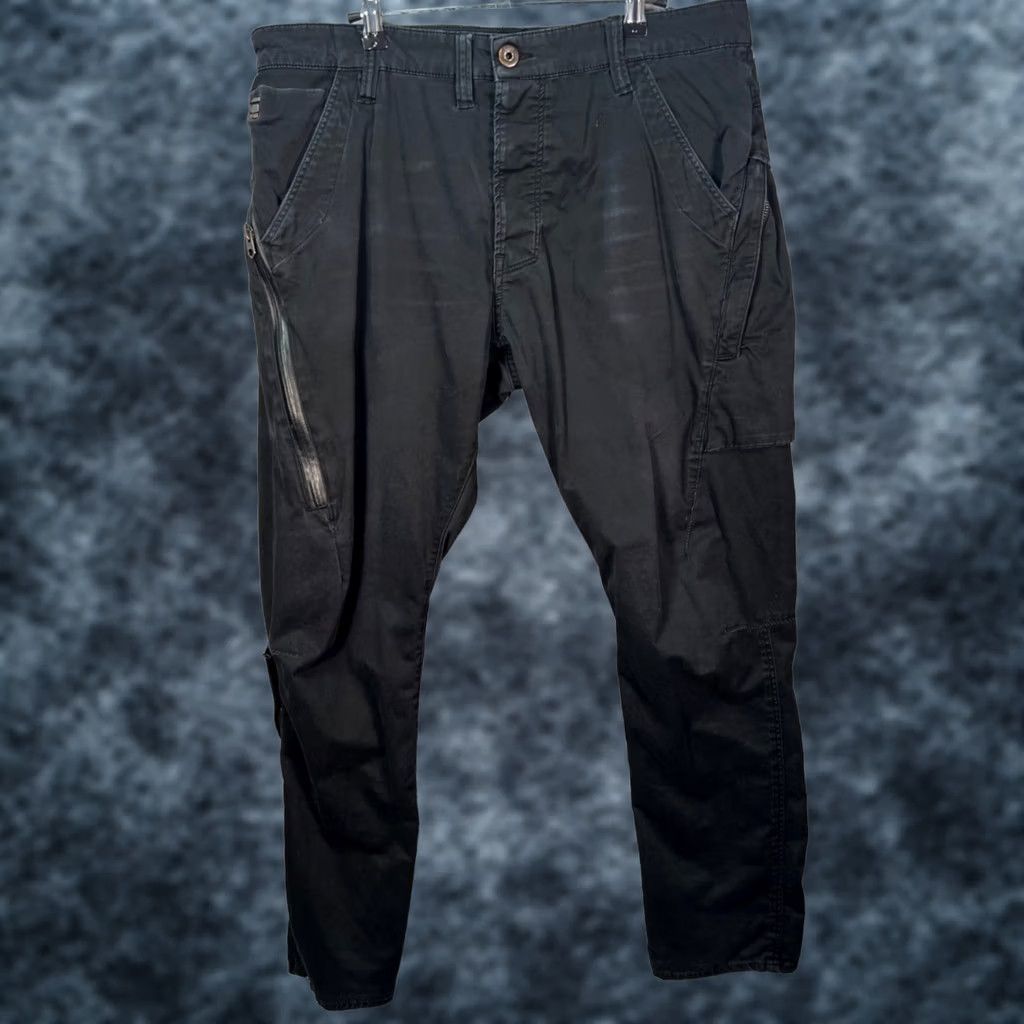 G-Star G-Star Cargo Pants Mens 32x32 Black Zip Details Pants Size US 32 / EU 48 - 1 Thumbnail