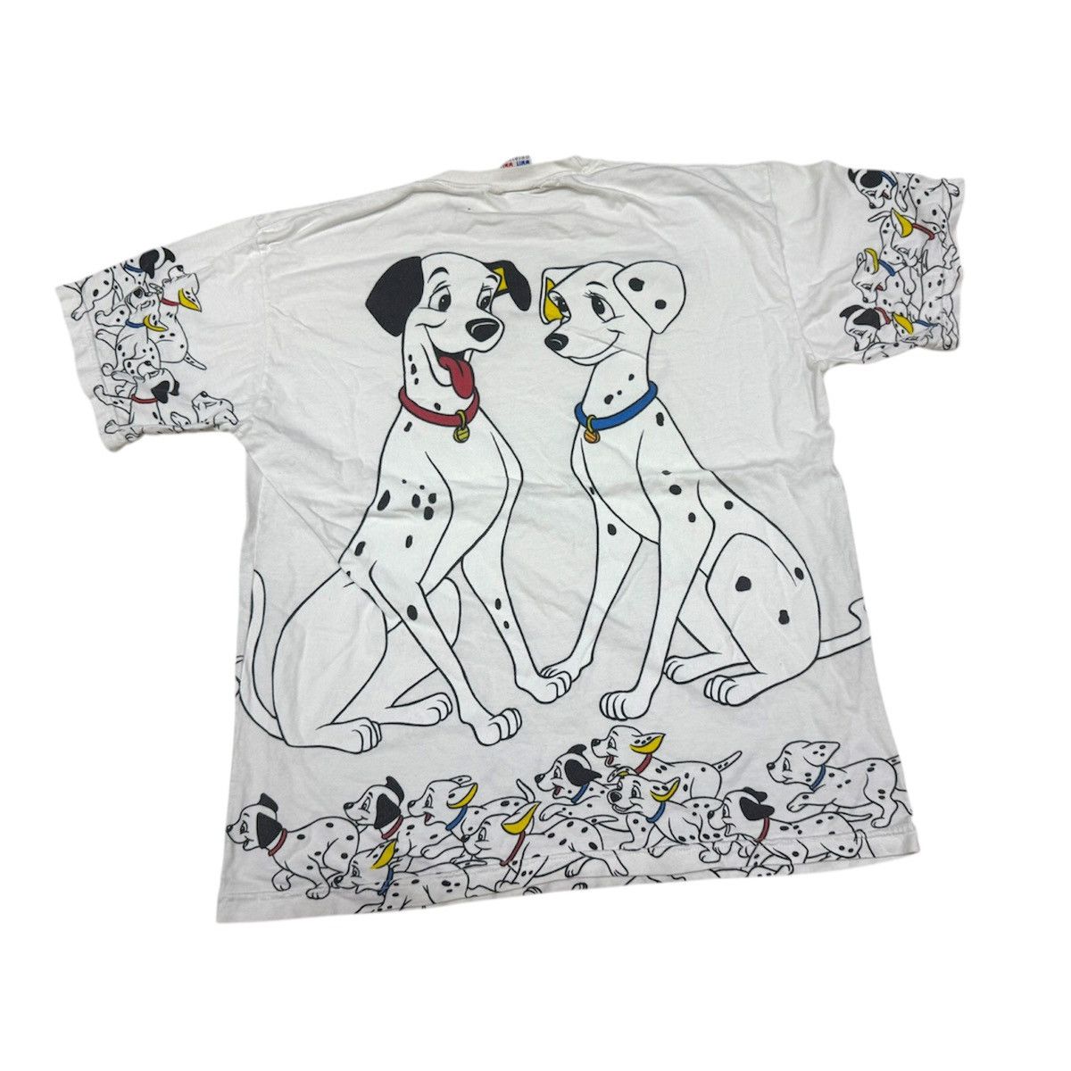Disney Vintage 90s Disney 101 Dalmations Bootleg T-Shirt Size US M / EU 48-50 / 2 - 2 Thumbnail