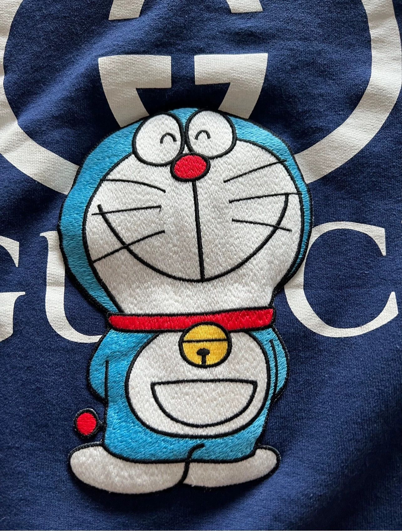 Gucci Gucci New Premium Doraemon Embroidered Hoodie Size S (O/S) Size S / US 4 / IT 40 - 2 Thumbnail